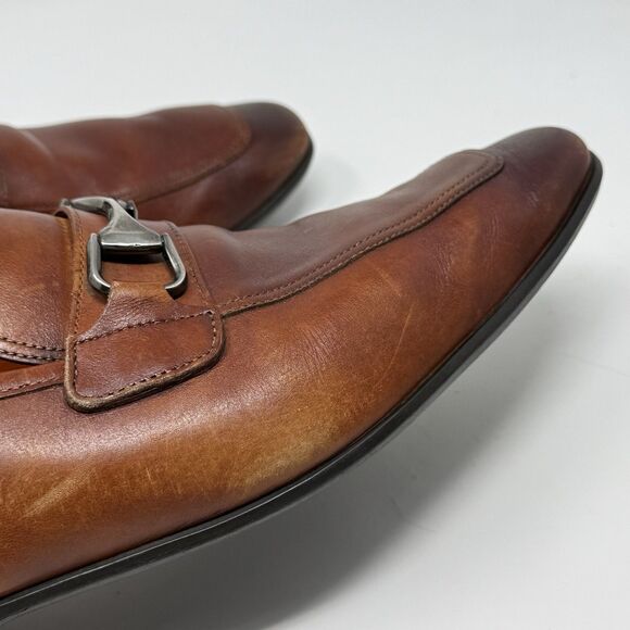 Magnanni Tazon Bit Loafers Mens 10 EU 43 Cognac Brown Leather Dress Shoes Luxury main image 13